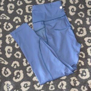 Apana Light Blue, Fleece Lined Leggings, Size L, Great used condition